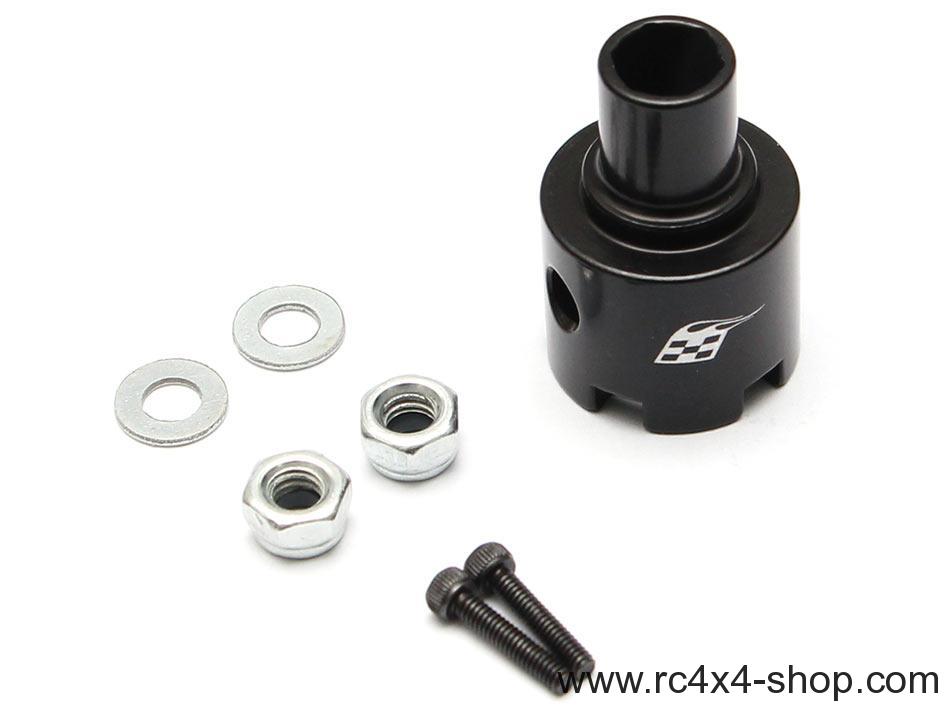 Boom Racing 1.9 Narrow 21mm Badass Classic 16-Hole Steelie & CNC Aluminum Beadlock Wheels w/ Center Hubs (Rear) 2pcs White