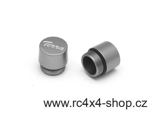 Náhradní krytky středů kol řady TERRA, Gun Metal, 1 pár