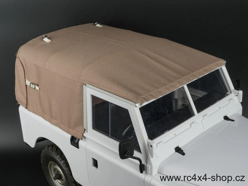 Konstrukce s plachtou pro Boom Racing BRX02 Land Rover Series 88, písková