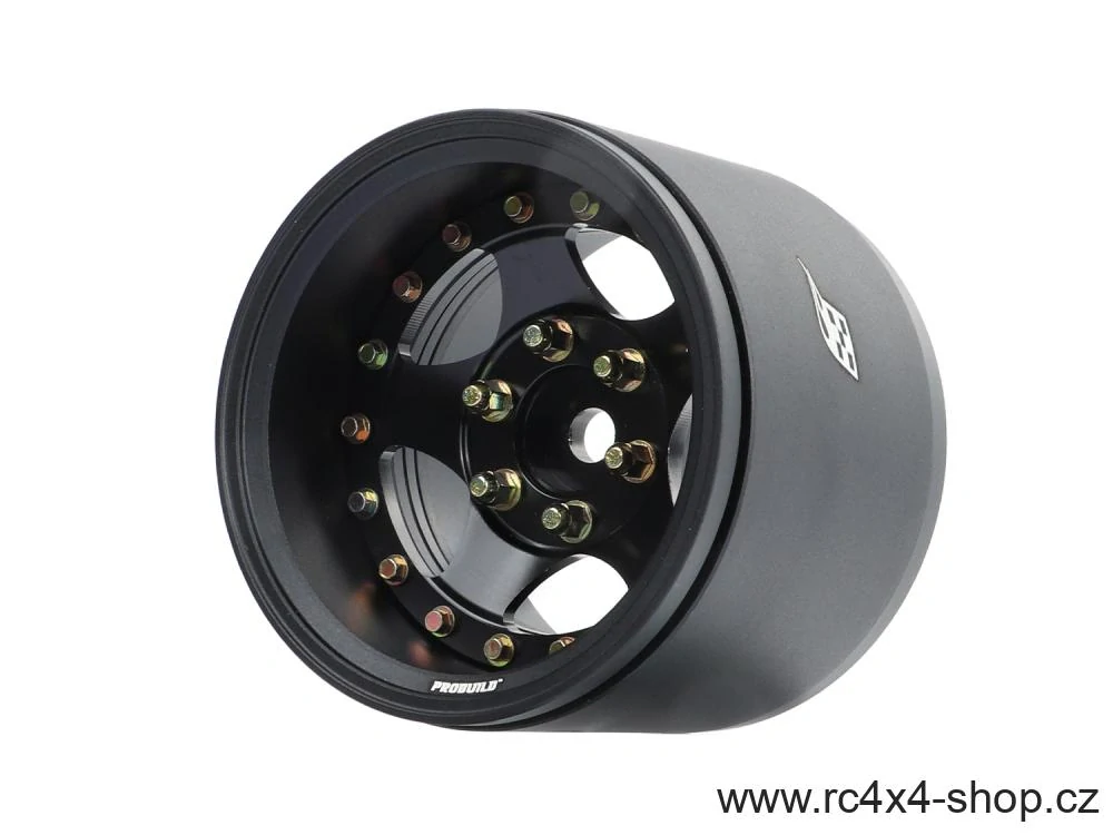 Boom Racing ProBuild™ 1.9" Extra Wide SV5 Adjustable Beadlocks Černá/Matně černá