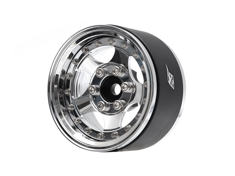 Boom Racing ProBuild™ 1.9" SV5, Chrome/Chrome