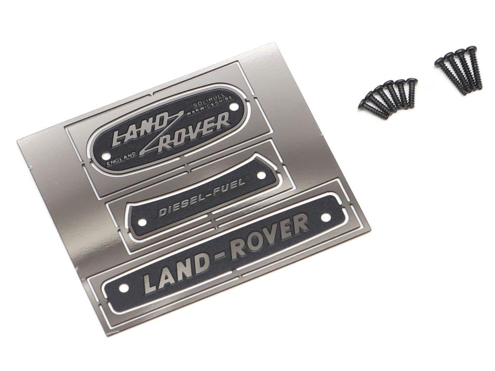 Boom Racing Emblem Set (Stainless Steel) for Series Land Rover® (Diesel) for BRX02 109