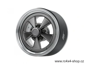 Boom Racing ProBuild™ 1.9"  Street Mag Classic Beadlock Wheels Platinum/Gun Metal, 1 pár