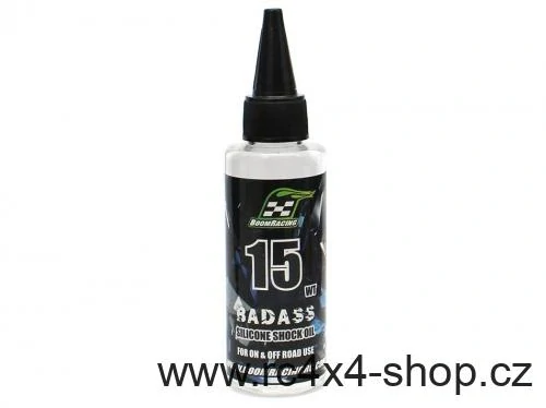 15wt Silikonový olej do tlumičů Boom Racing BADASS, 60 ml