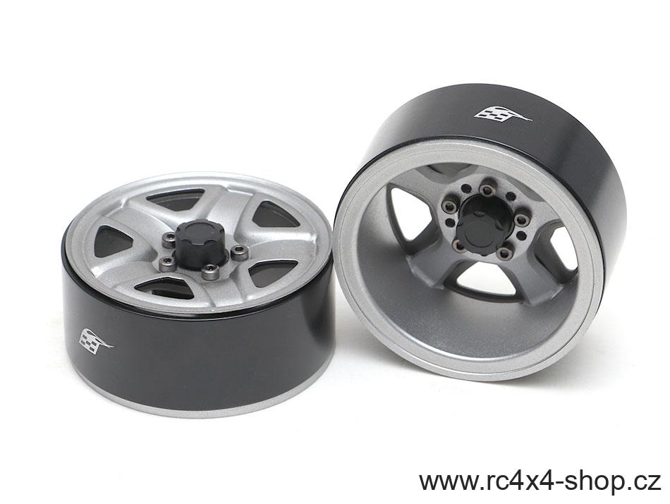 Náhradní krytky středů kol S100 XT5, černé, 1 pár