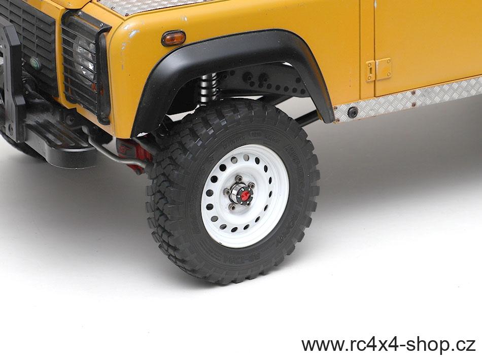 Náhradní maketové krytky středů kol XT5, červené, 1 pár