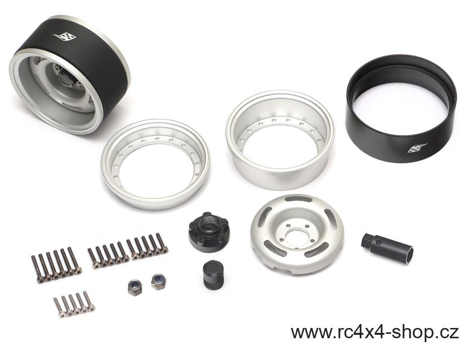 Boom Racing ProBuild™ 1.9" Slot Mags Jelly Bean, Flat Silver/Flat Silver