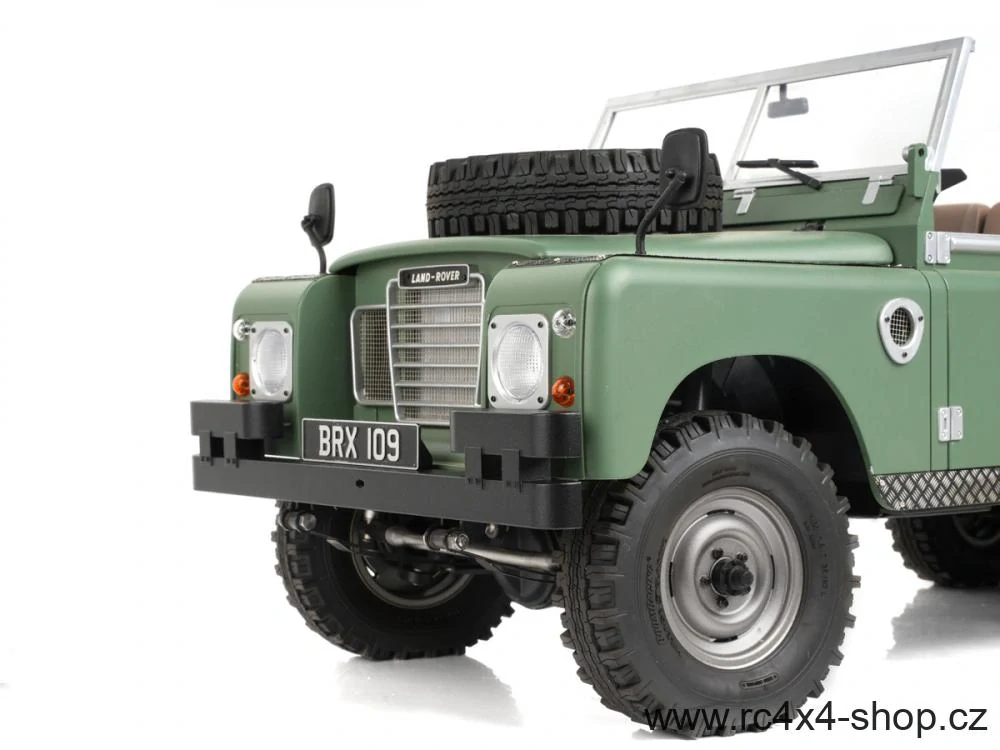Přední nárazník pro Boom Racing BRX02 Land Rover Series III 88 a 109, vojenský, černý