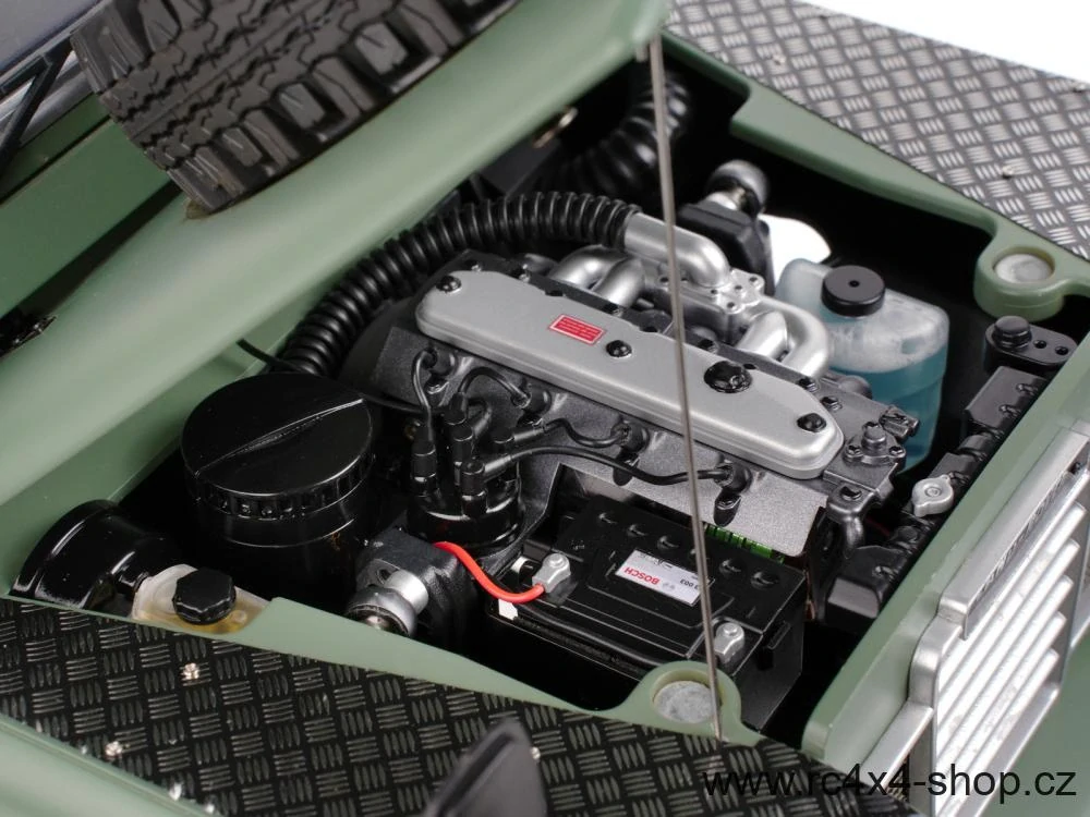 Maketa motoru pro Boom Racing BRX02 Land Rover Series III 88 a 109