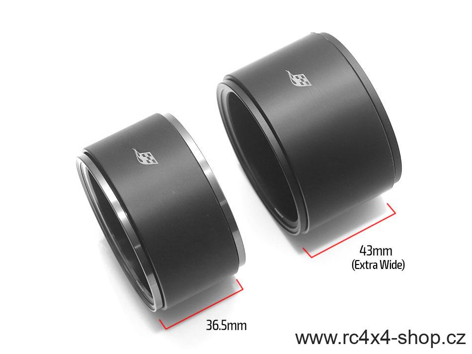 ProBuild™ 2.2" Extra Wide M13 Aluminum Beadlock Wheels, Black/Flat Silver, 1 pár