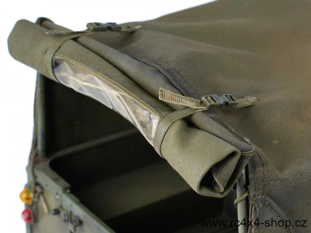 Konstrukce s plachtou pro Boom Racing BRX02 Land Rover Series 109, písková